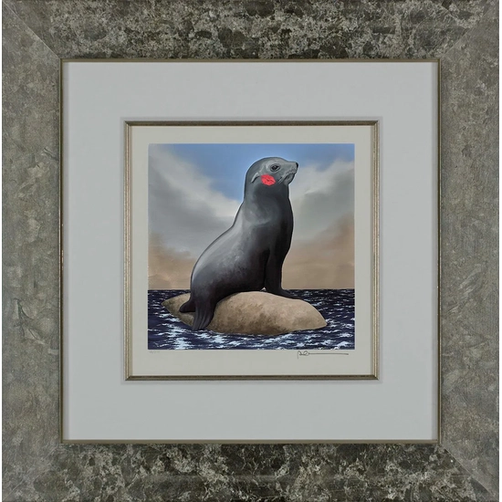 Robert Deyber - Seal With a Kiss Framed