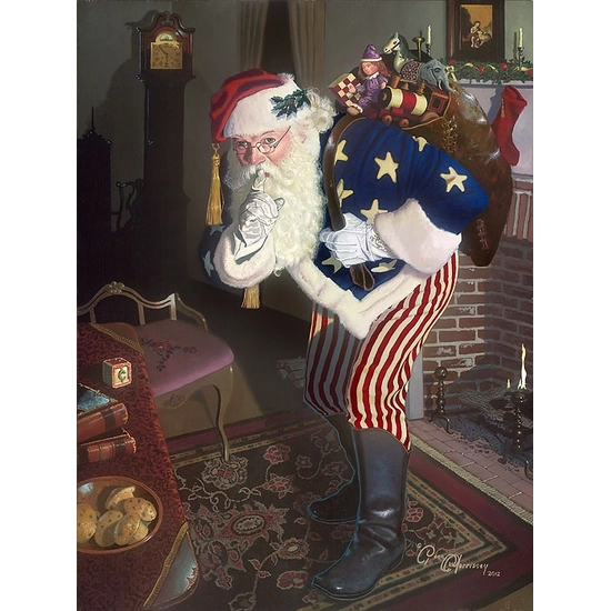 Dean Morrisey - The Promise of Peace and Tranquility - Father Christmas During the Civil War