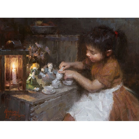 Morgan Weistling - Siennas Tea ARTIST PROOF SMALLWORK EDITION ON