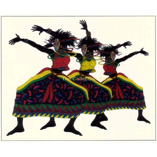 Charles Bibbs - Moja Dance Giclee