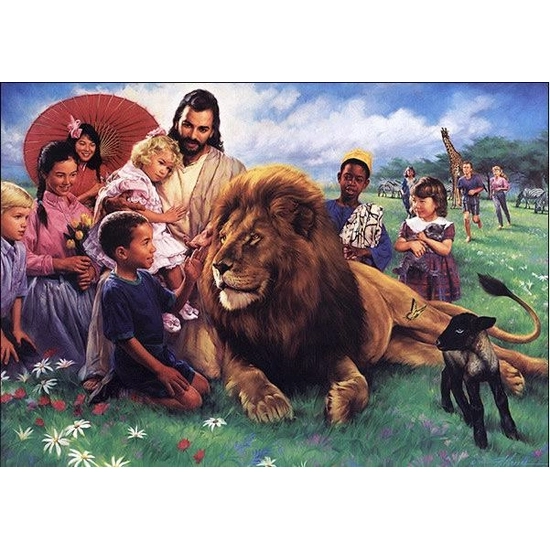 Nathan Greene - The Lion And The Lamb Print