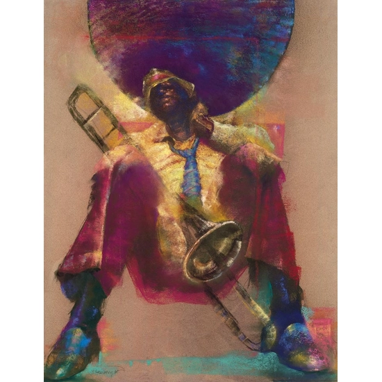 Paul Goodnight - Trombone Giclee