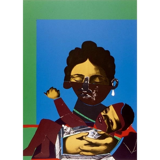 Romare Bearden - Mother and Child Serigraph