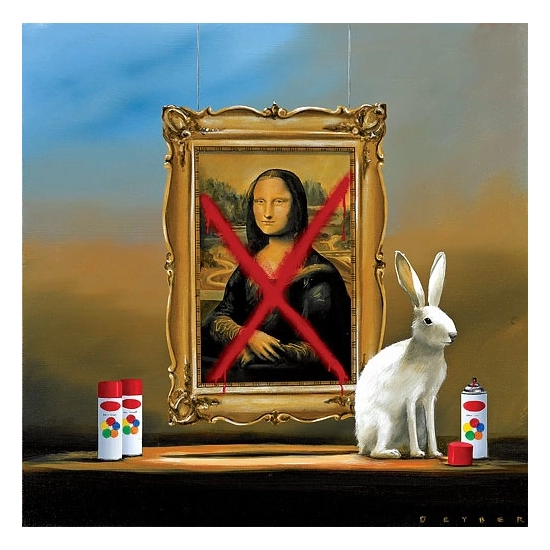 Robert Deyber - Bad Hare Day V (Mona Lisa)