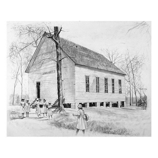 Robert Jackson - Church School House Graphite Pencil on Paper