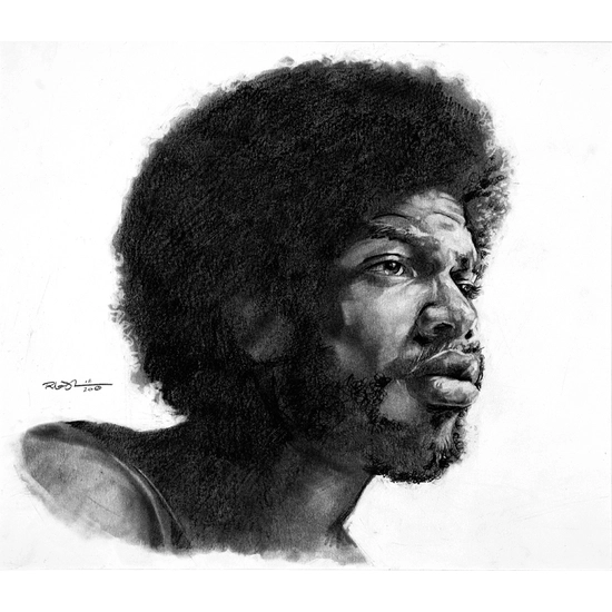 Robert Jackson - Gil Scott-Heron Graphite Pencil on Paper