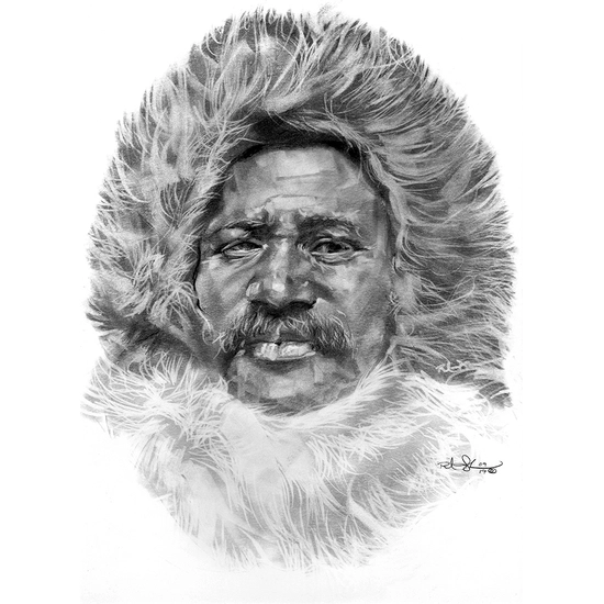 Robert Jackson - Matthew Henson Graphite Pencil on Paper