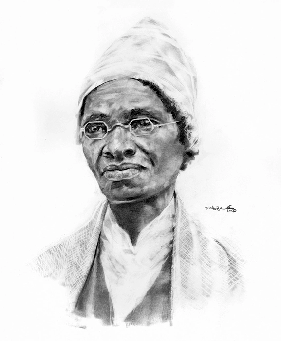 Robert Jackson - Sojourner Truth GrArtist Proofhite Pencil on PArtist Proofer