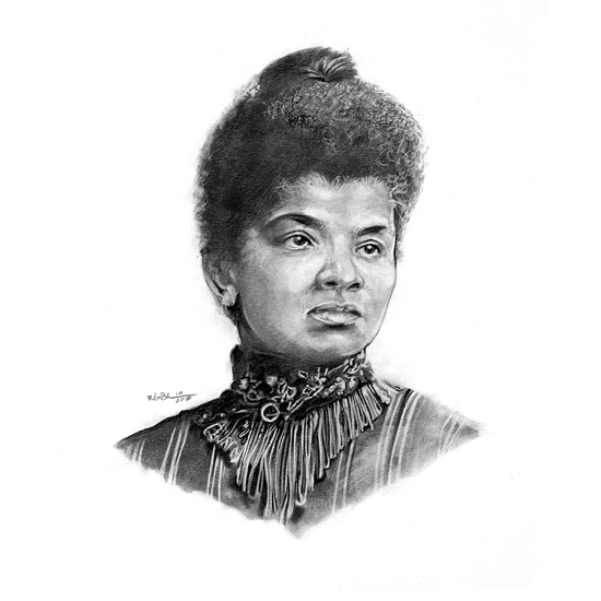 Robert Jackson - Ida B Wells Graphite Pencil on Paper