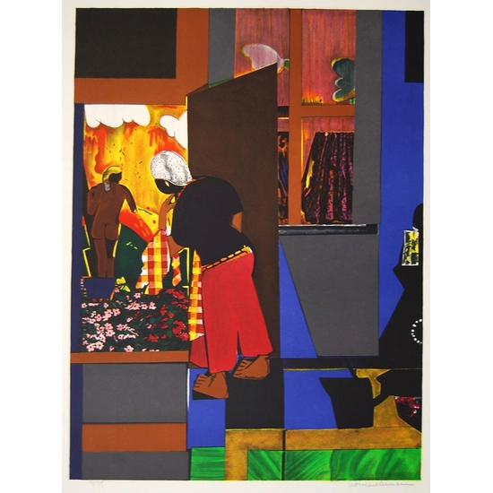 Romare Bearden - Open Door Artist Signed