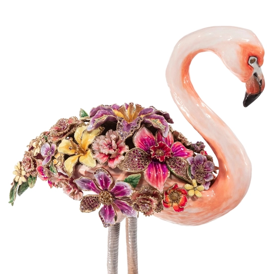 Jay Strongwater - Amira Floral Flamingo