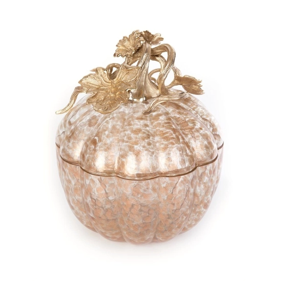 Jay Strongwater - Erin Leaf & Vine Gilded Large Glass Jar