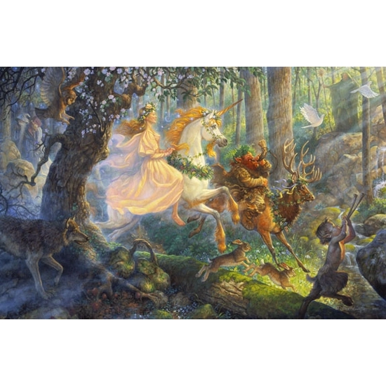 Scott Gustafson - The Maiden And The Unicorn Limited Edition Print