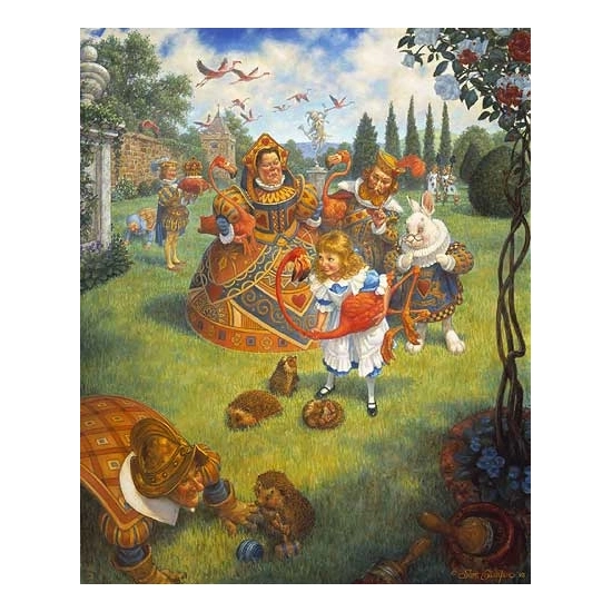 Scott Gustafson - The Queen´s Croquet-Ground Limited Edition Print