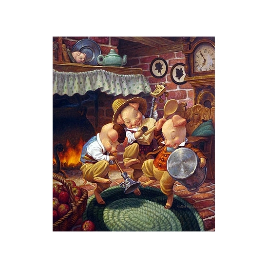 Scott Gustafson - Three Little Pigs Limited Edition Print