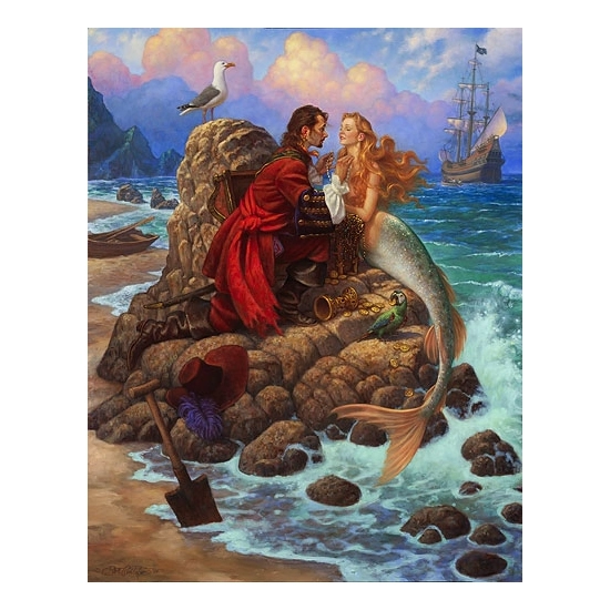 Scott Gustafson - The Pirate And The Mermaid Limited Edition Print