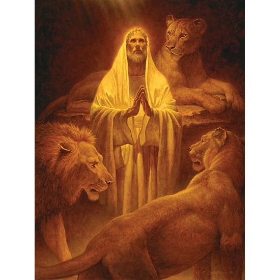 Scott Gustafson - Daniel In The Lion's Den Limited Edition Print