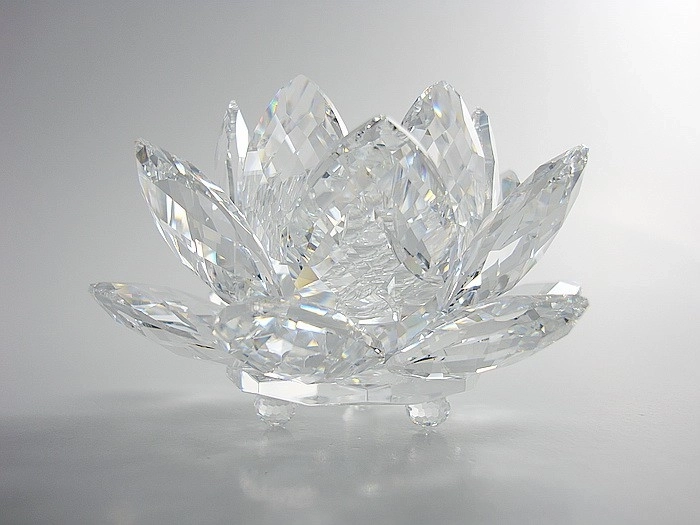 Swarovski Crystal-Swarovski Waterlily Candleholder Medium