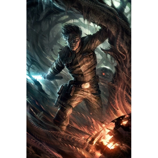 Raymond Swanland - Through the Fire From Lucas Films Star Wars Printers Proof