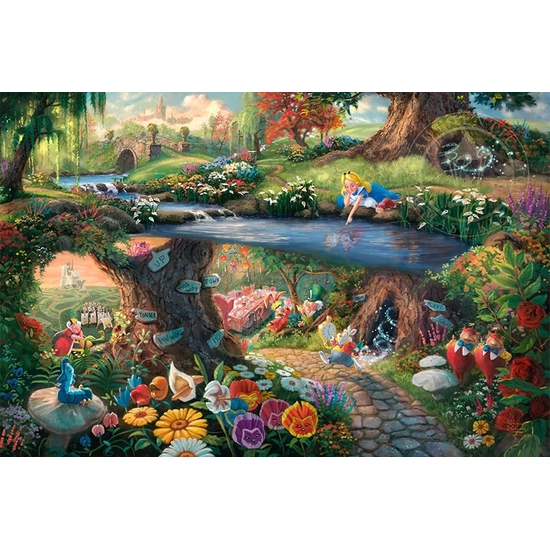 Thomas Kinkade Disney - Alice in Wonderland