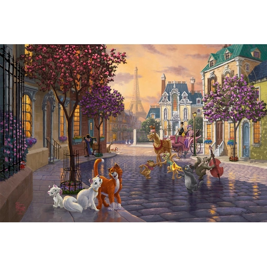 Thomas Kinkade Disney - The Aristocats