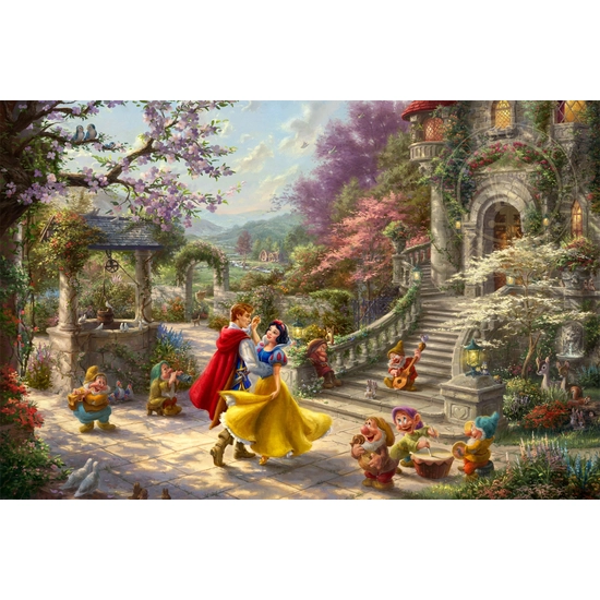 Thomas Kinkade Disney - Snow White Dancing in the Sunlight