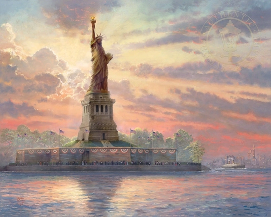 Thomas Kinkade-Dedicated to Liberty