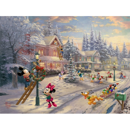 Thomas Kinkade Disney - Mickey’s Victorian Christmas