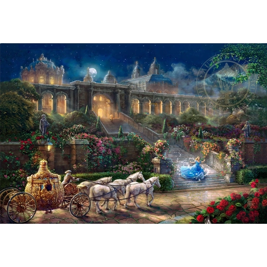 Thomas Kinkade Disney - Clock Strikes Midnight