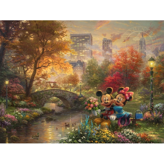 Thomas Kinkade Disney - Mickey and Minnie - Sweetheart Central Park