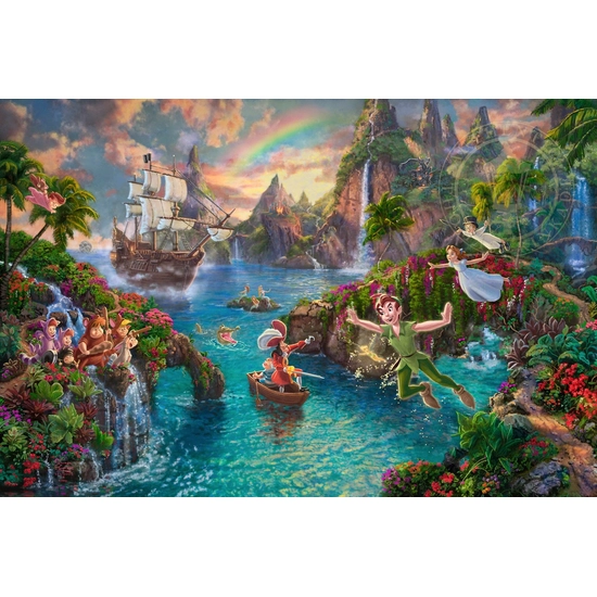 Thomas Kinkade Disney - Peter Pan's Neverland