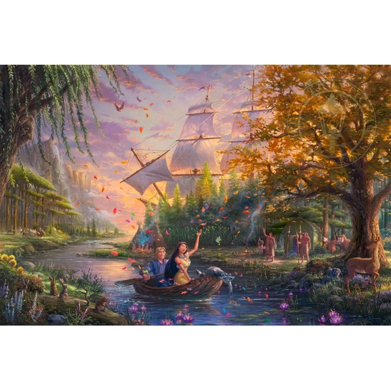 Thomas Kinkade Disney - Pocahontas Colors Of Love