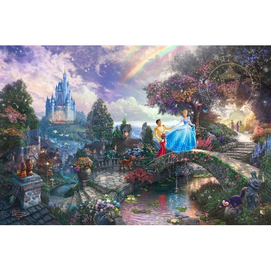 Thomas Kinkade Disney - Cinderella Wishes Upon a Dream