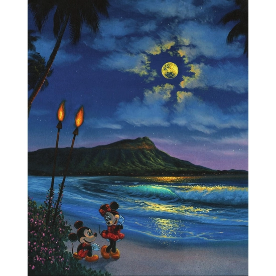 Walfrido Garcia - A Night Romance Giclee On Canvas