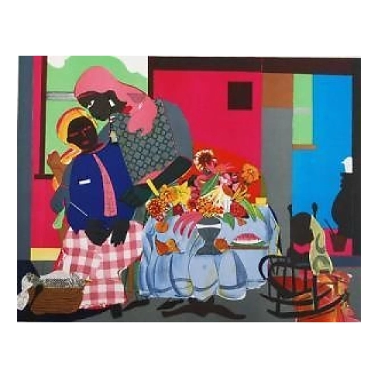 Romare Bearden - Morning Signed