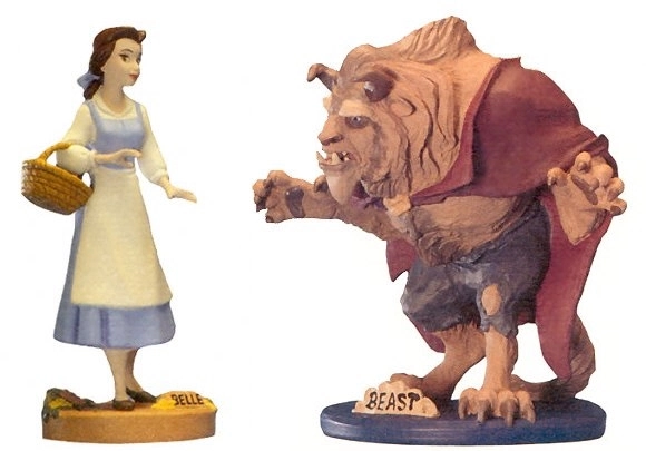 WDCC Disney Classics-Beauty And The Beast Maquette