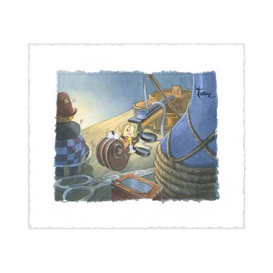 Toby Bluth - Sweet Dreams Jiminy Hand Deckled Giclée On Paper