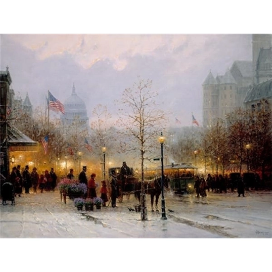 G Harvey - Inauguration Eve By G. Harvey Giclee On Canvas  Signed & Numbered