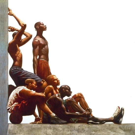 Kadir Nelson - Next Five Remarque Framed