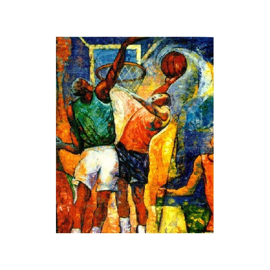 William Tolliver - Slam Dunk Artist Signed Serigraph Artist Proof