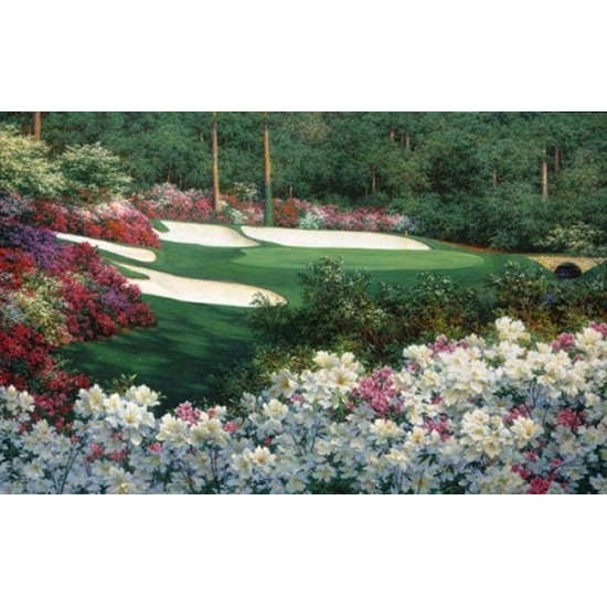 Larry Dyke - Springtime At Augustas 13th By Larry Dyke Serigraph On Canvas  Artist Proof