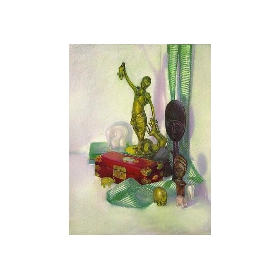 Brenda Joysmith - Still Life With Brass Hunter Seriagraph