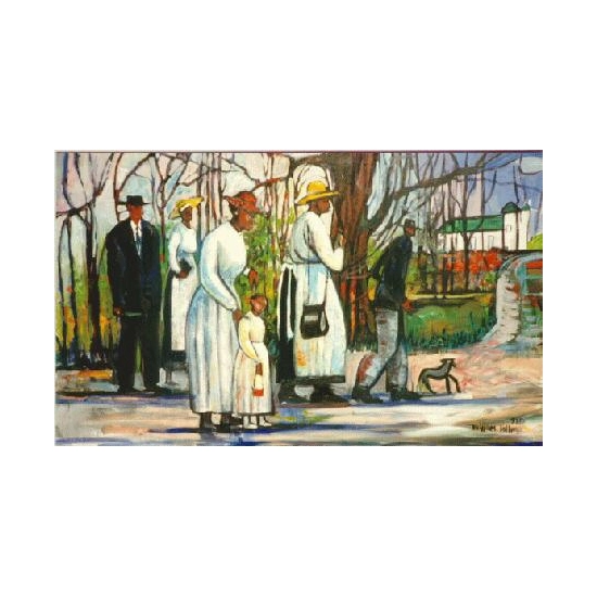 William Tolliver - Sunday Service Serigraph Artist Proof Artist Signed