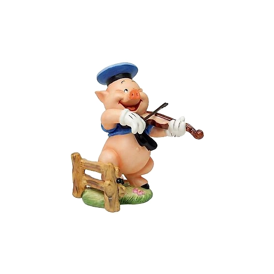 WDCC Disney Classics - Three Little Pigs Fiddler Pig Hey Diddle Diddle I Play On My Fiddle