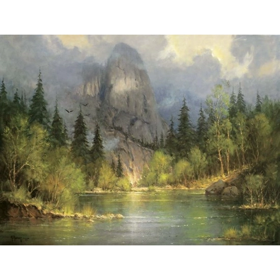 G Harvey - Yosemites Sentinel By G. Harvey Print  Artist Proof