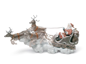 Lladro-Santa's Midnight Ride