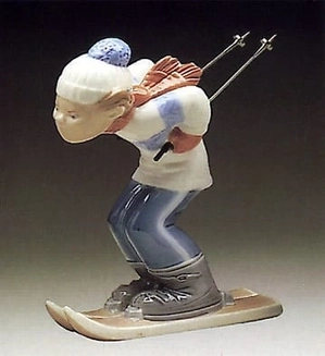 Lladro-Skier Puppet