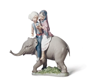 Lladro-HINDU CHILDREN