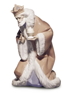 Lladro-King Melchior Nativity II