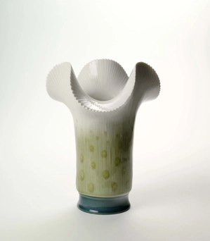 Lladro-Clover Vase - Green